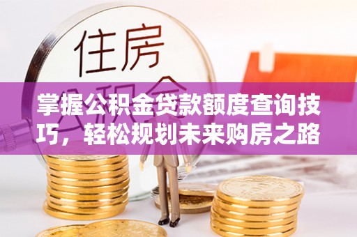 萧山掌握公积金贷款额度查询技巧，轻松规划未来购房之路
